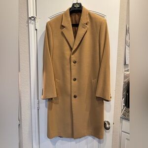 Brooks Brothers Camel Wool Cashmere Overcoat